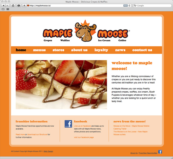 maple moose website design